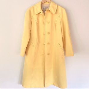 London Fog canary yellow raincoat